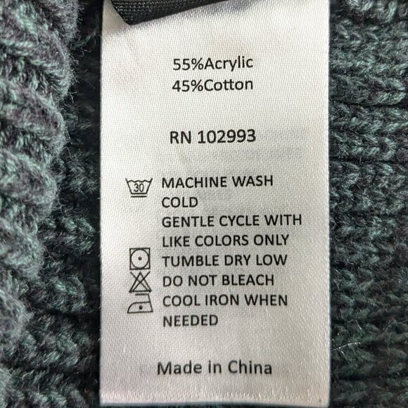 Derek Lam Collective Colorblock Turtleneck Sweater Size XS Knit Green/Black - Picture 13 of 16